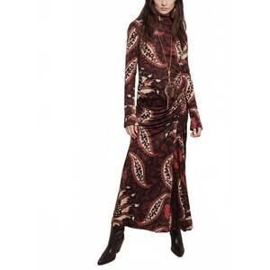 NEW JOHANNA ORTIZ start point ankle dress in black/mocha